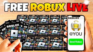 Free Robux Live 🔴 0 Views Everyone Live FREE ROBUX GIVEAWAY [upl. by Akemehc]