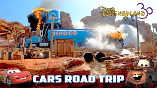 4K  NEW RIDE Cars Road Trip  On Ride  Disneyland Paris [upl. by Ablem]