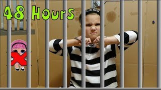 48 Hours In Box Fort Jail 48 Hours With No Lol Dolls [upl. by Ligriv]