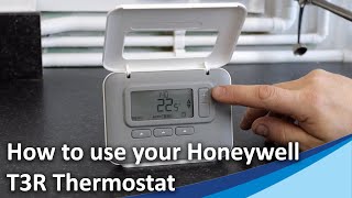 How to use your Honeywell T3R Thermostat [upl. by Lleret]