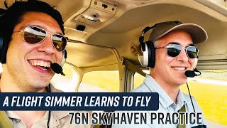 A Flight Simmer Learns to Fly Skyhaven Short Field Practice [upl. by Ben509]