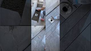 Flawless Floor Tiling amp Drain Hole Installation – Professional and Perfect Results [upl. by Lomaj]