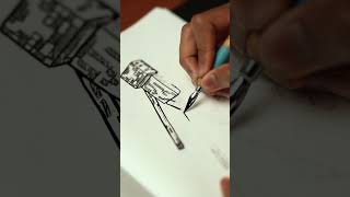 ASMR Drawing Enderman From Minecraft [upl. by Eseryt642]