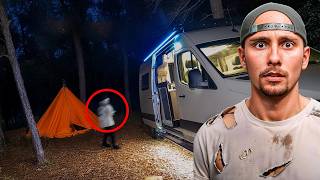 VAN LIFE INSIDE TERRIFYING FOREST GONE WRONG STALKED AGAIN [upl. by Louth]