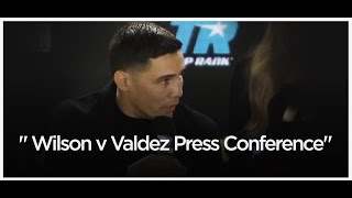 Oscar Valdez discusses his upcoming fight with Liam Wilson [upl. by Gaal748]