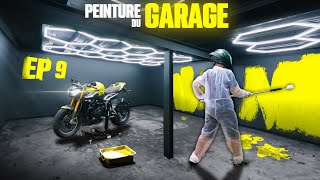 PEINTURE du Garage Moto  Ep 9 🎨 Transformation Complète et Nouvelle Ambiance [upl. by Derril967]