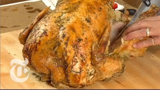 How to Carve a Turkey Thanksgiving Recipes  The New York Times [upl. by Nagey]