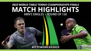 Quadri Aruna vs Ovidiu Ionescu  MS R128  2023 ITTF World Table Tennis Championships Finals [upl. by Trub]