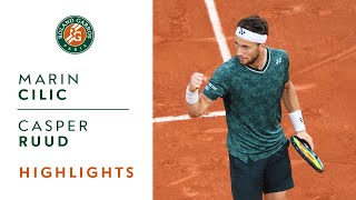 Marin Cilic vs Casper Ruud  Semifinals Highlights I RolandGarros 2022 [upl. by Frager]