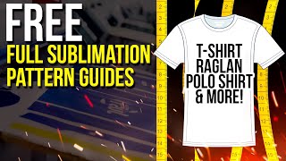 FREE FULL SUBLIMATION PATTERN GUIDES FOR PRINTING BUSINESS [upl. by Dustie]