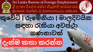 කුවේට්  රුමේනියා  මාලදිවයින සඳහා රැකියා අවස්ථා ගණනාවක් Kuwait  Romania  Maldives Job Vacancies [upl. by Annoif45]