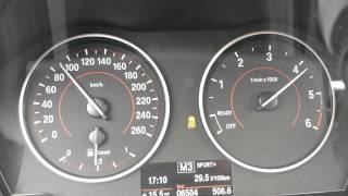 BMW F20 120d Acceleration 0160 kmh [upl. by Solahcin]