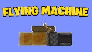 Minecraft 121 Flying Machine using Honey [upl. by Eirehc918]