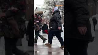 Police Detained Journalists At Rally Of Russian Soldiers Relatives In Moscow [upl. by Ilahtan]