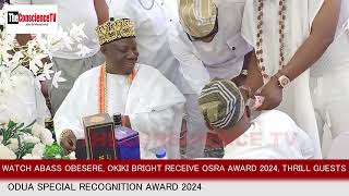 Watch Moment Alh Abass Obesere And Okiki Bright Shine At OSRA 2024 Awards Thrill Guests [upl. by Bent]