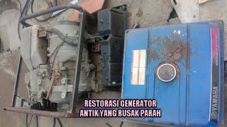 Restorasi Mesin Generator Tua dan Berfungsi Kembali [upl. by Lambart]