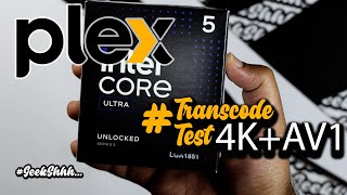 Intel Core Ultra Arrow Lake Plex 4K AV1 Transcode Test Desktop Processor Part 12 [upl. by Tristam]