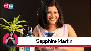 Sapphire Martini Cocktail Recipe  Bombay Sapphire Gin Martini Recipe  Easy Cocktails At Home [upl. by Bouley]