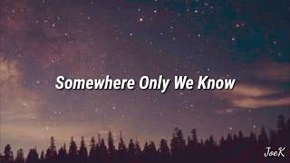 Keane  Somewhere Only We Know Lyrics [upl. by Jeavons]