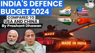 INDIAS DEFENCE BUDGET 2024  Big Disappointment  Compared to USA and China  By Prashant Dhawan [upl. by Ardnasella]