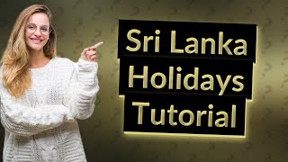 How do I add Sri Lanka holidays to my calendar [upl. by Ynitsed]