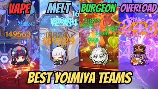 8 BEST  STRONGEST C0 YOIMIYA TEAMS  Spiral Abyss Showcase  Guide  Genshin Impact [upl. by Eseilanna]