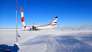 Smartwings First ever Boeing 737 MAX landing in Antarctica [upl. by Bonneau]