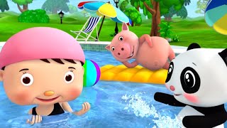 Das Lied vom Schwimmen  Little Baby Bum  Moonbug Kids Deutsch [upl. by Neddy974]