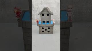 destroying a beautiful miniature clay house 😱306 [upl. by Buonomo]