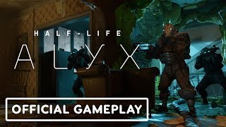 HalfLife Alyx – Official Gameplay Trailer 3 Combine Shootout [upl. by Eiznekcm]