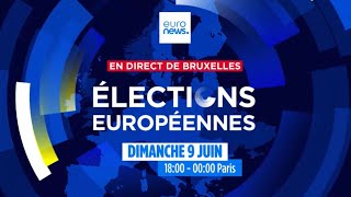 Direct  suivez les résultats des Elections Européennes 2024 depuis Bruxelles  euronews 🇫🇷 [upl. by Tansy198]