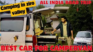 BEST CAR FOR CAMPER VAN  CAMPING IN ZIRO VALLEY  All india Road Trip [upl. by Filippo]