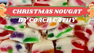 Christmas Nougat Candy Recipe [upl. by Etnauj]