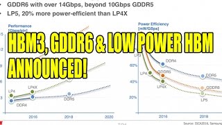 GDDR6 HBM3 and Low Cost High Bandwidth Memory Announced At Hot Chips [upl. by Mauve]