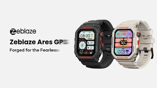 Zeblaze Ares GPS Smartwatch Official Firstlook Video 2024 [upl. by Ijar]