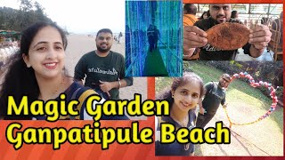 Ganpatipule Beach Magic Garden amp Sea Food Special Lunch at Ganpatipule😊Kokan Ratnagiri Part 2😊 [upl. by Valtin495]