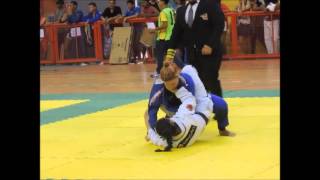 ESTRANGULAMENTO DE MEIA GUARDA Campeonato Jiu Jitsu By Faby Franco [upl. by Pironi191]