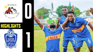 REBA IGITEGO CYIZA MUSANZE FC 01 RAYON SPORTS  EXTENDED HIGHLIGHTS AT UBWOROHERANE STADIUM [upl. by Evangelia]