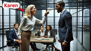 Racist Karen Had No Idea the Black Man She Was Bullying is the CEO [upl. by Jaynell907]