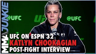 Katlyn Chookagian shocked UFC didnt offer new contract  UFCVegas46 interview [upl. by Ydnar298]