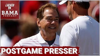 Nick Saban Postgame Press Conference  Alabama Crimson Tide 42  28 LSU Tigers [upl. by Anaoj]