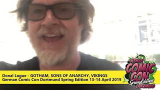 Donal Logue  German Comic Con Dortmund Spring 2019 [upl. by Adleme269]