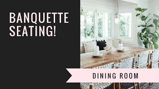 Banquette Seating for Dining room 2018 [upl. by Burnett580]