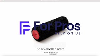 For Pros® Spackelroller svart [upl. by Constantine]