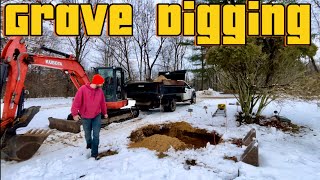 quotGrave Digging in the Snow How to Dig a Grave from Start to Finishquot [upl. by Jandel]