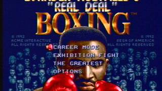 Evander Holyfields Real Deal Boxing Intro Sega Genesis [upl. by Halyak524]