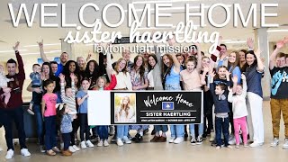 LDS MISSIONARY HOMECOMING  Welcome Home Sister Haertling [upl. by Akemed]