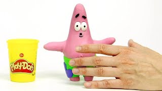 DibusYmas Patrick Star Spongebobs friend 😃 Superhero stop motion cartoons [upl. by Marigold365]