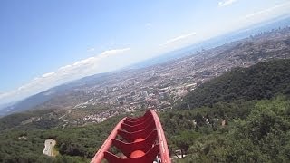 Muntanya Russa front seat onride HD POV Tibidabo [upl. by Aicekal877]