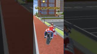 Woman riding a motorbike subscribe sakuraschoolsimulator [upl. by Grier708]